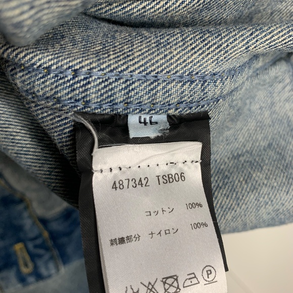 Balenciaga Campaign Logo Embroidered Denim Jacket - Picture 7 of 8